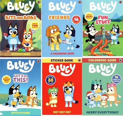 Bluey Activity Book   Bluey Sticker Book   Bluey Colouring Book   Various - NEW