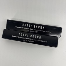 NEW Bobbi Brown Crushed Oil-Infused Lip Gloss - Set of 2 - Slow Jam Plum