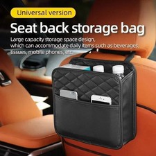 Car Seat Storage Organizer Leather Hanging Trash Bag Universal Auto Back Seat Car Seat Storage Organizer Leather Hanging Trash Bag Universal Auto Back Seat