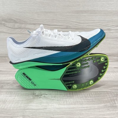 Nike ZoomX Dragonfly 2 Elite Track Spikes White/Blue Mens Size 12