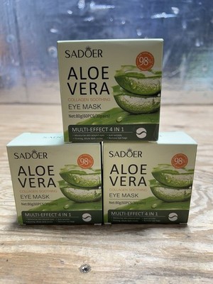SADOER Aloe Vera Collagen Soothing Eye Mask Anti-Wrinkle 80g 3PACK