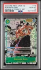 ONE PIECE RORONOA ZORO 2024 OP06-WINGS OF THE CAPTAIN #118 MNG ALT ART PSA 10