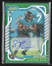 Snoop Conner 2022 Panini Absolute Signature Rookies Spectrum Green RC Auto /25