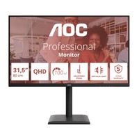 AOC Q32E4U 31.5 Zoll Wqhd IPS 16:9 100 Hz Office Monitor Dp/Hdmi/Usb