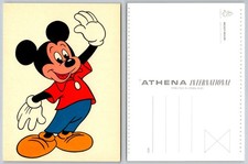Vintage Mickey Mouse Postcard Athena International Disneyana Printed England