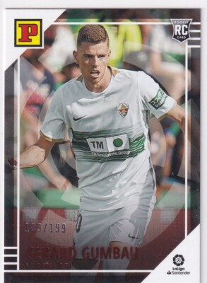 Panini Chronicles 2022-23 LaLiga No. 34 Gerard Gumabu Red Rookie 109/199