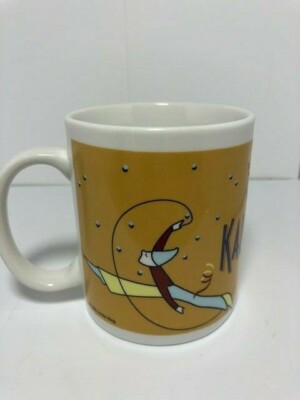 Cirque Barnum's KALEIDOSCAPE Ceramic 1999 Center Ring Coffee Mug Dervish Clowns 