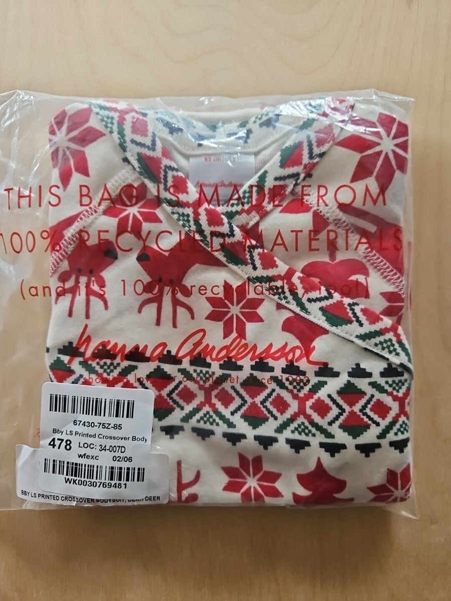 ハッピー NWT HANNA ANDERSSON ORGANIC CROSSOVER DEER DEAR BODYSUIT 85 2T | eBay