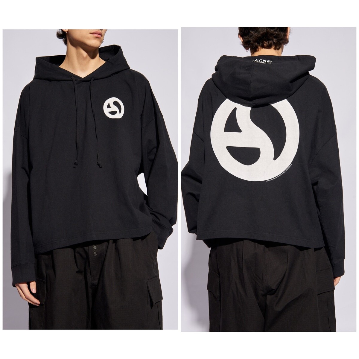 ACNE STUDIOS Hoodie With Logo in Black LARGE | eBay ACNE STUDIOS Hoodie With Logo in Black LARGE | eBay