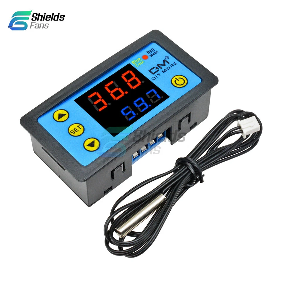 Digital DC 12V/24V W3231 Dual Thermostat Temperature Controller NTC AC 110-220V - Image 3 of 4