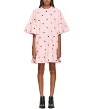 McQ Alexander McQueen Sparrow Print Ruffled Mini Dress
