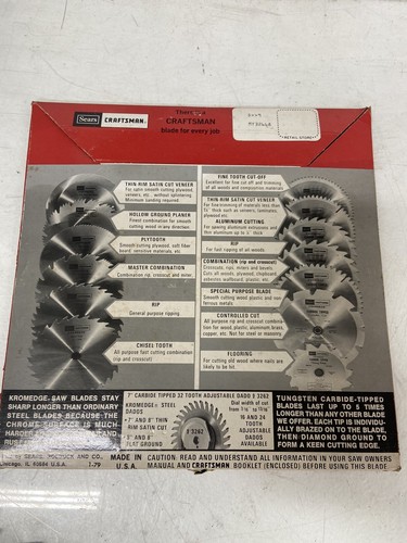 Sears Craftsman 10" Kromedge lama dentale scalpello spedizione gratuita - Foto 2 di 4