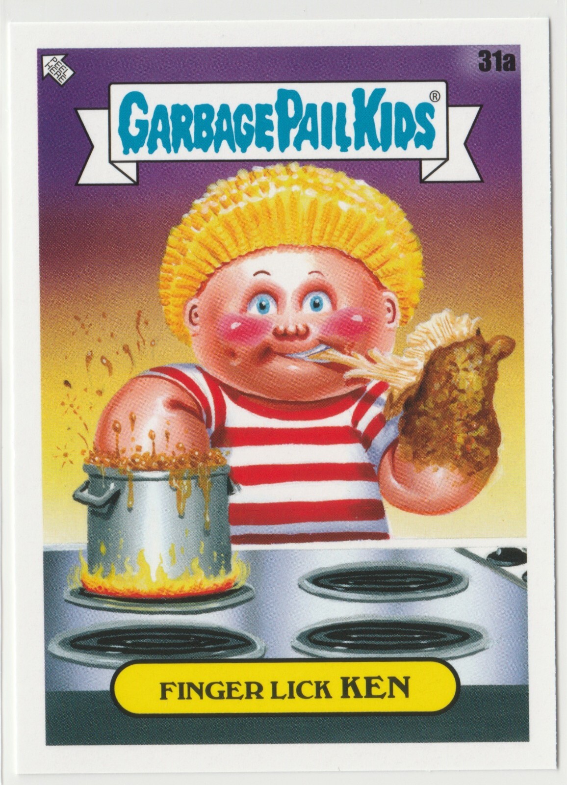 Garbage Pail Kids GPK 2021 Food Fight Finger Lick Ken #31a Card