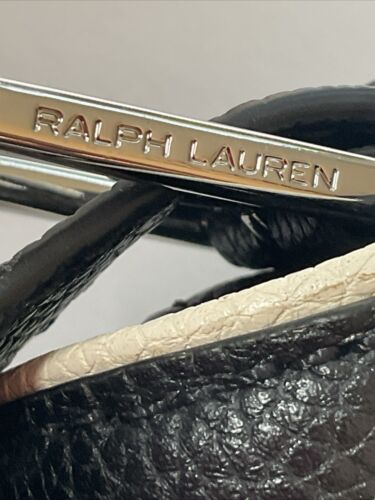 LAUREN Ralph Lauren New Black Leather Pebbled Crossbody Bag Logo Dust Bag - Picture 20 of 23