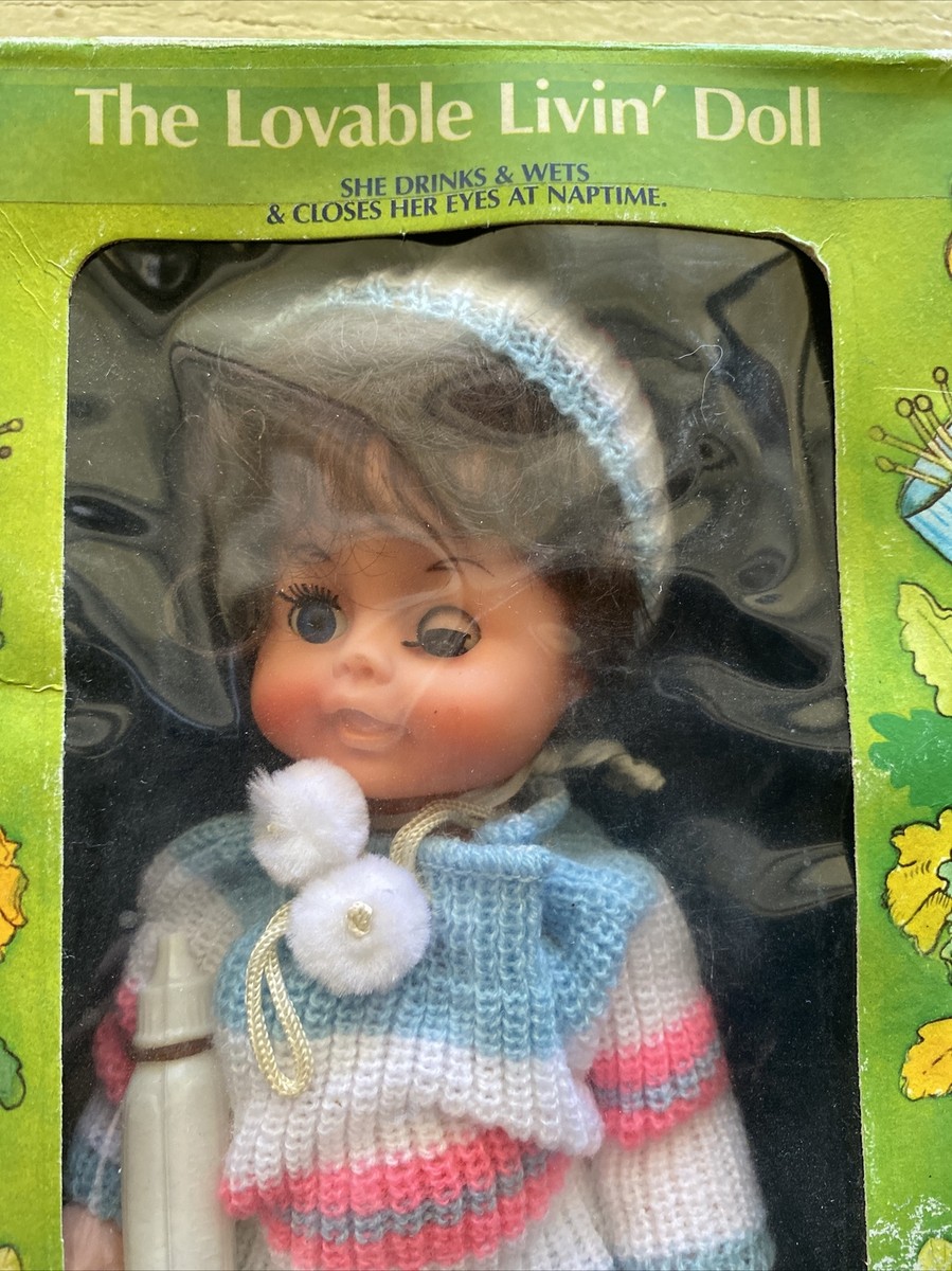VTG FUN WORLD Wendy 10” DOLL UNOPENED Brown Hair Vinyl She Drinks
