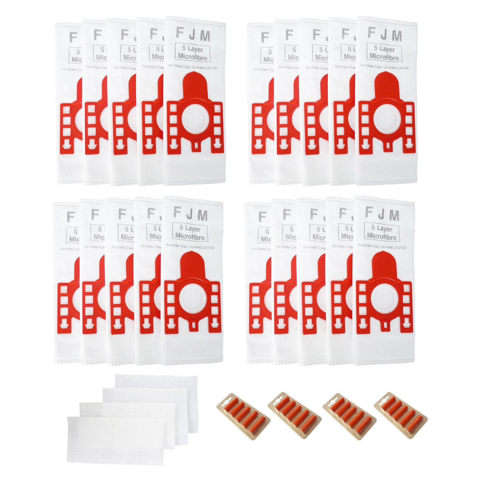 20 x Vacuum Cleaner Hoover Bags + Filters for Miele FJM C1 C2 & 20 x Fresheners