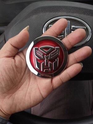 3D Metal Chrome Transformers Autobot Deception Car Badge Emblem Decal Sticker