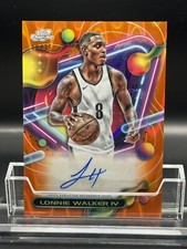 Lonnie Walker IV 2023-24 Cosmic Auto #CCAV-LWA Orange Galactic Refractor /25