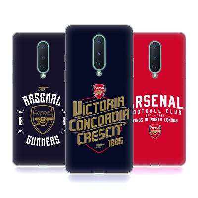 OFFIZIELLE ARSENAL FC TYPOGRAPHIE SOFT GEL HANDYHÜLLE FÜR GOOGLE ONEPLUS HANDYS
