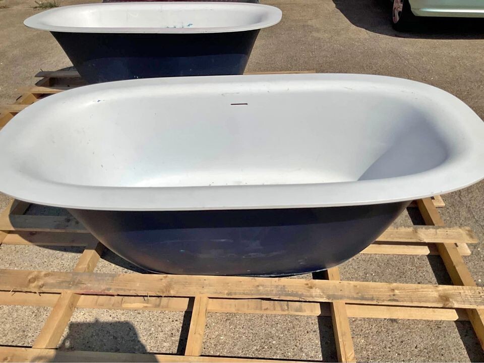 Heavy reclaimed baths with black underneath eBay