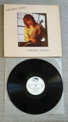 KATHRYN TICKELL-COMMON GROUND-UK ISSUE LP ON BLACK CROW RECORDS-1988-V.G.COND