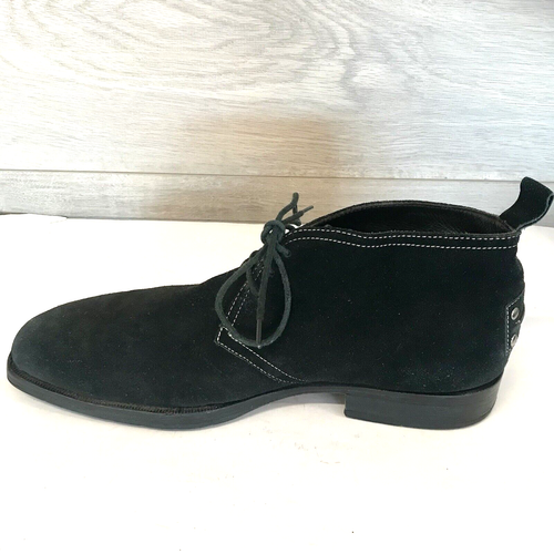 Gordon Rush Sydney Black Suede Leather Lace Up Ankle Chukka Style Boots Men’s 8 - Picture 2 of 11