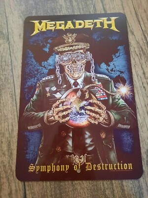 Megadeth Symphony of Destruction 8x12 Metal Wall Sign