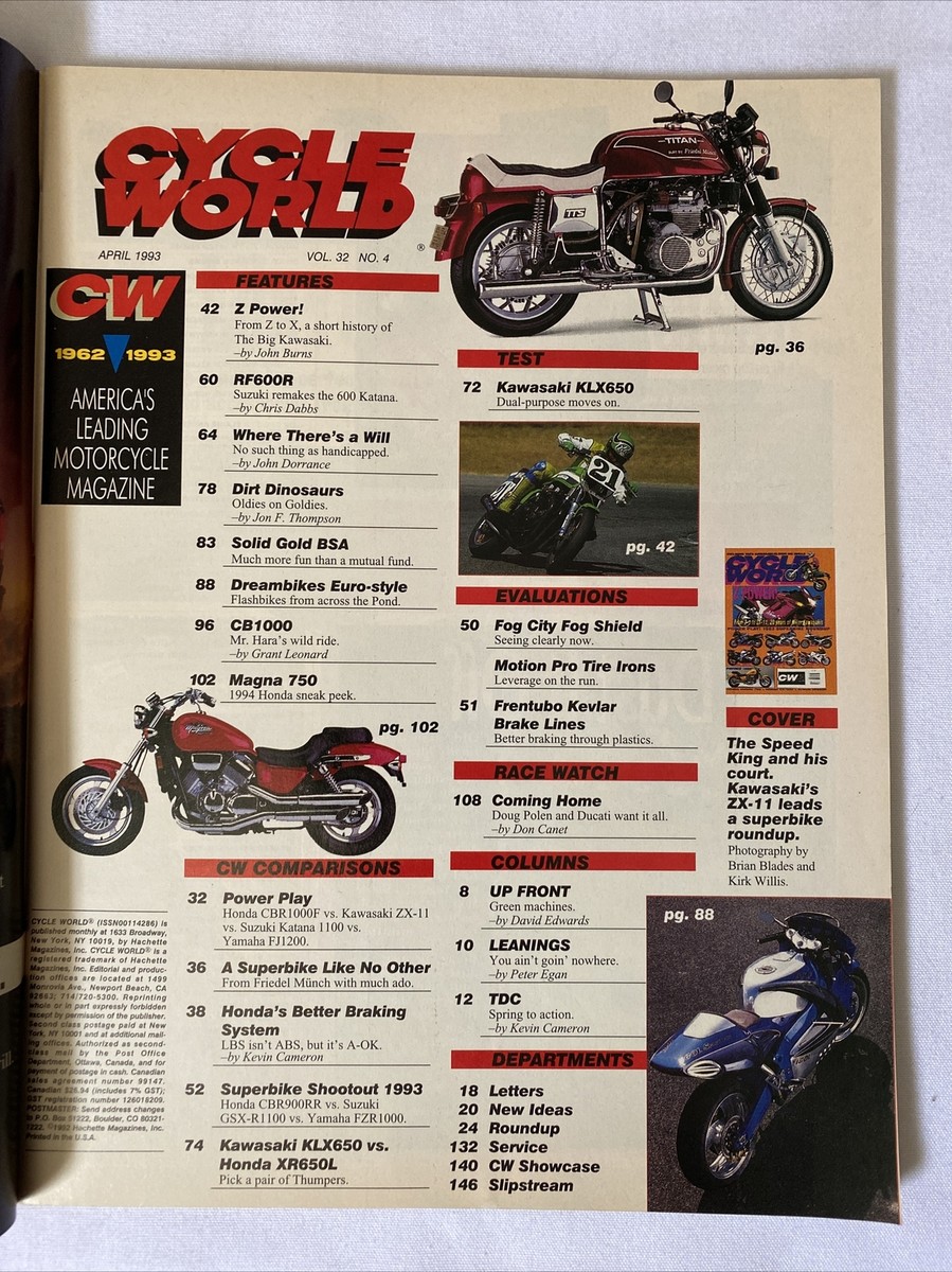 パック 1993 April Cycle World Magazine Solid Gold BSA Mutual Fund (CP395