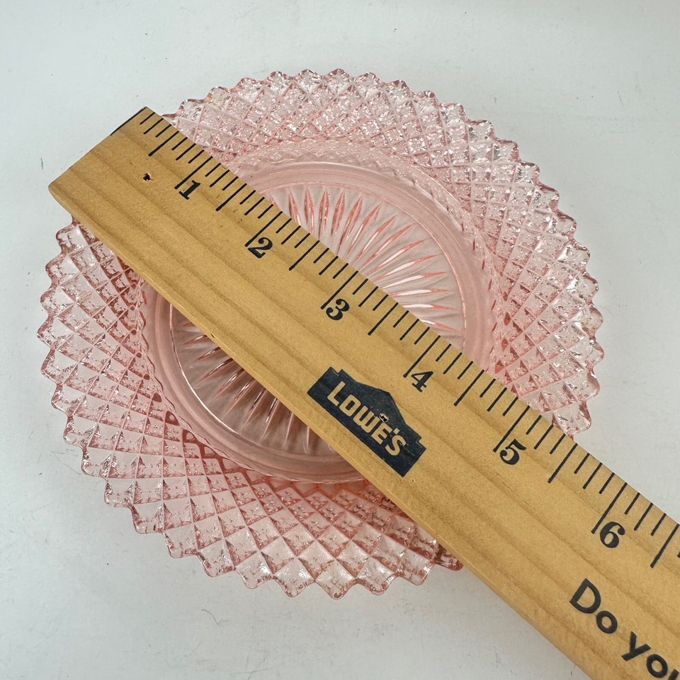 Anchor Hocking Miss America Pink Depression Glass Sherbet Underplate eBay
