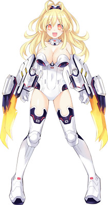 Yellow Heart Hyperdimension Neptunia Weatherproof Anime Sticker 6'' Car Decal