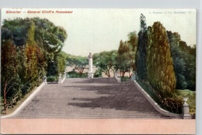 Gibralter - General Eliott's Monument Vintage Postcard Wpc7