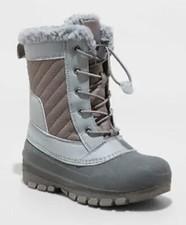 Kids' Skylar Lace-Up Winter Boots Gray - All in Motion - SIZE 13