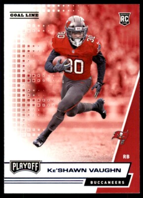 2020 Panini Playoff Goal Line Blue Parallel Ke'Shawn Vaughn RC Tampa Bay