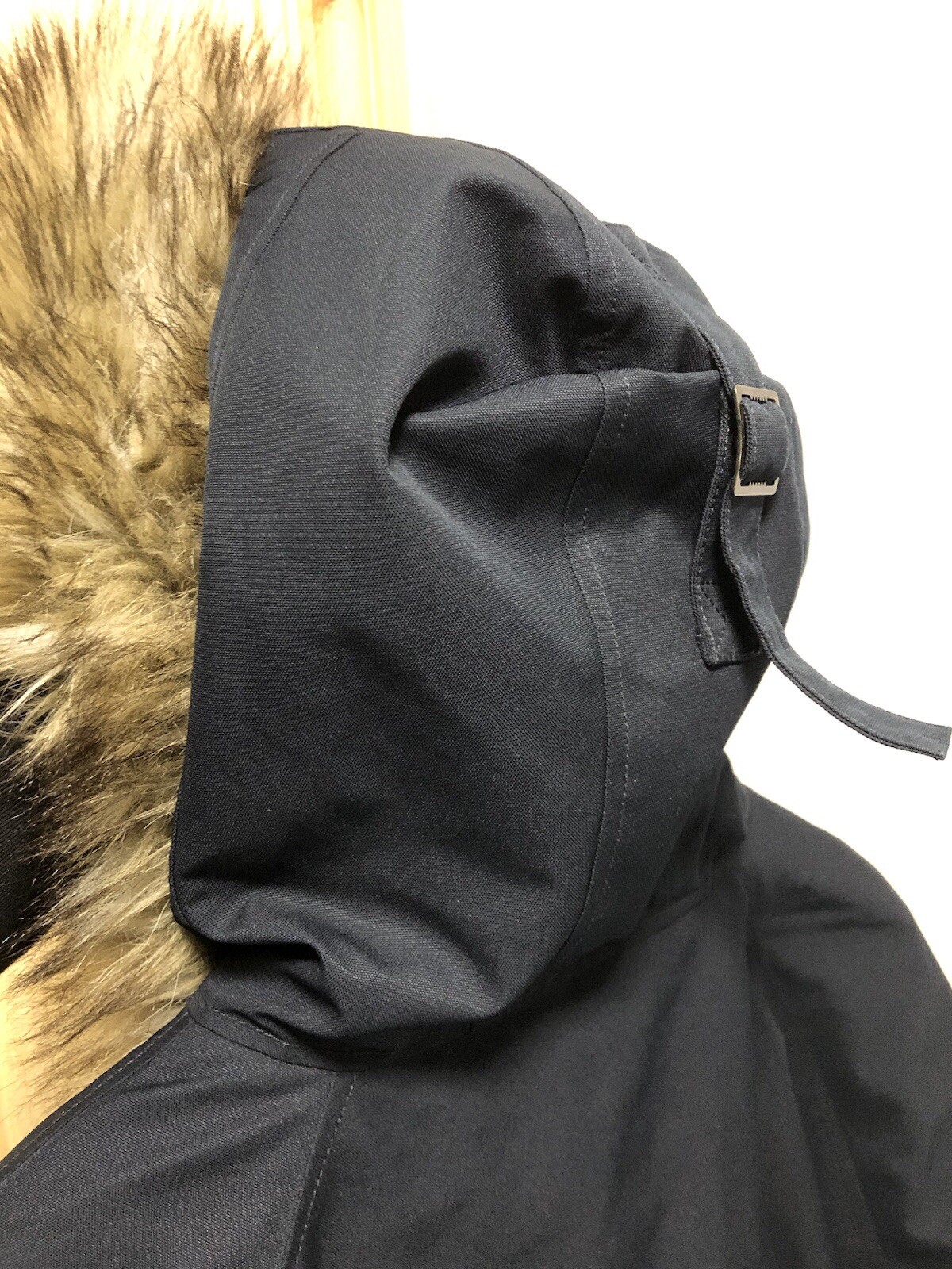 Polo Ralph Lauren Down Padded Hooded Detachable Fur Jacket Navy S-M RRP £599 image 6