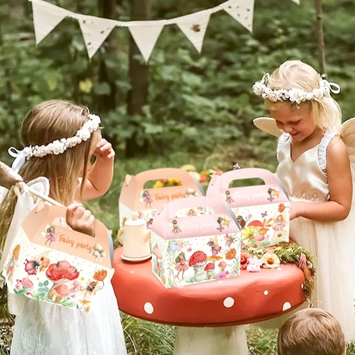 12 PCS Fairy Party Favors Boxes Fairy Mushroom Party Boxes Wild Mushrooms Par... - Picture 5 of 8