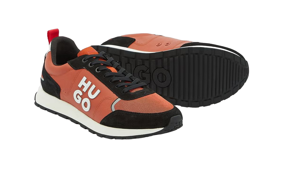 【Hugo Boss】Orange Aiden Tenn レザーミックス スニーカー ♪ HUGO BOSS ORANGE MENS SHOE ICELIN RUNN FLPH 50480303801 | eBay