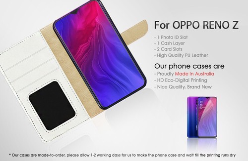 ( For Oppo Reno Z ) Flip Wallet Case Cover AJ21524 Running Horse - Photo 2 sur 5