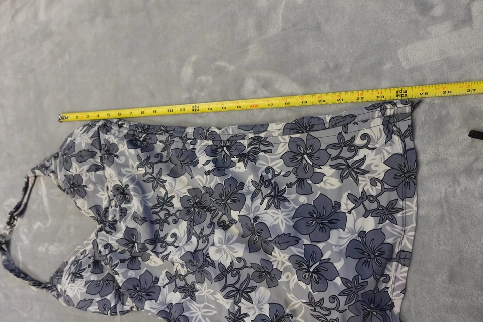 Traje de baño Shore Shapes con falda azul marino floral talla 14 control de barriga Foto 2 de 4