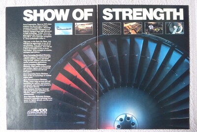 6/1983 PUB AVCO LYCOMING FLUGZEUG TURBINE ENGINE ORIGINAL ANZEIGE