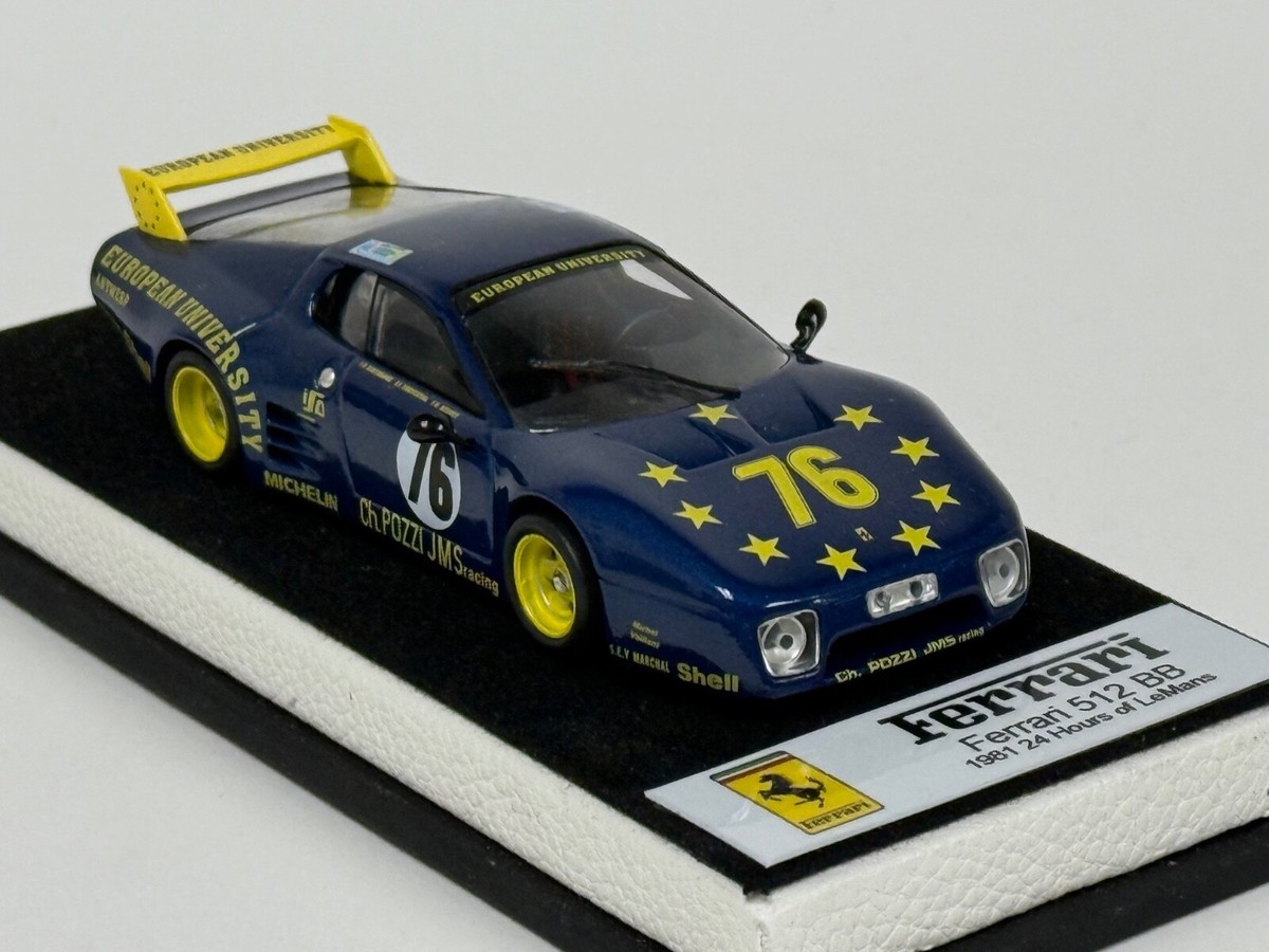 1/43 Ferrari 512 BB From 1981 24 Hours of LeMans Car #76 Leather