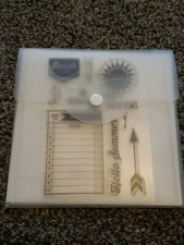 Close To My Heart Acrylix C1595 Hello Summer Every Day Life Stamps