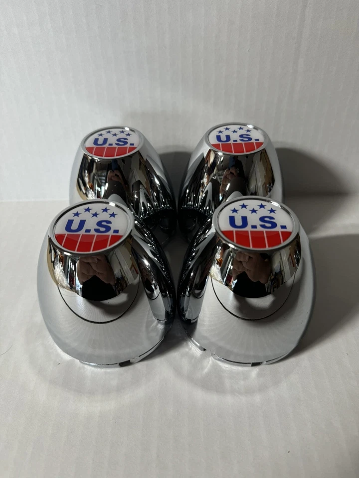 Я НАБОР ИЗ 4 США MAG КОЛЕСА ПЛАСТИКОВЫЕ ЦЕНТРАЛЬНЫЕ КОЛПАКИ 3 1/4 OD - Изображение 2 из 4