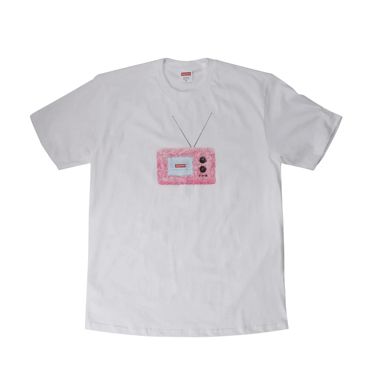 T shirt TV Supreme Blanc Taille L ss18