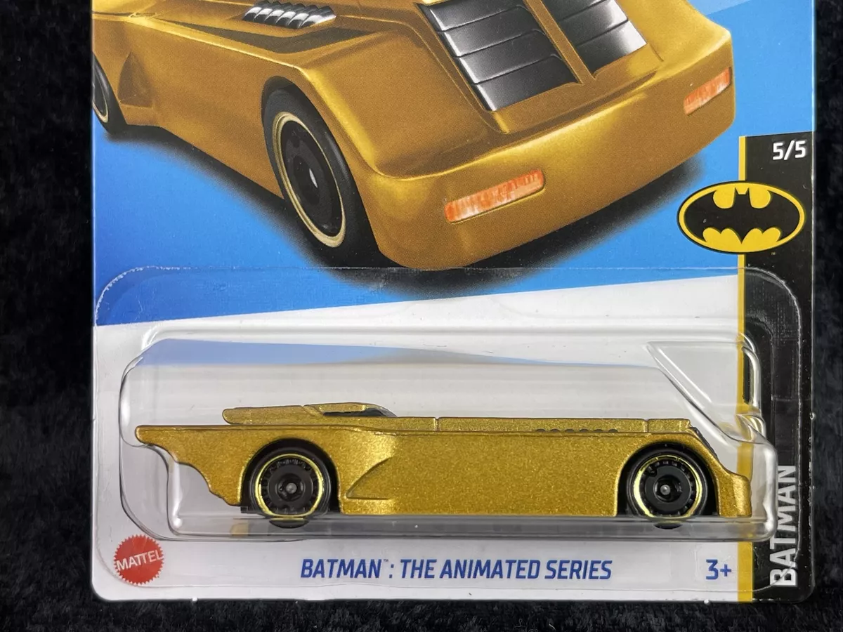 Hot Wheels 2022 HW Batman Series 5/5 Gold Batman: The Animated Series  **LOOSE**