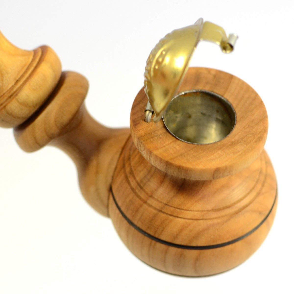 2 Pcs Long Tobacco Pipes Carved Wooden Smoking Pipes Walnut Cherry