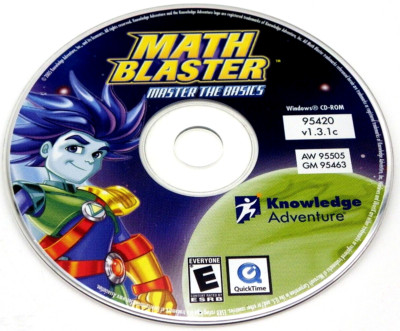 Math Blaster: Master The Basics Children Learning PC CD-ROM 2005 Disc Only