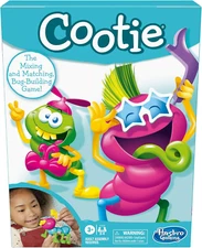 Hasbro Gaming Cootie Mixing and Matching Bug-Building Game | 2-4 Players | Easy