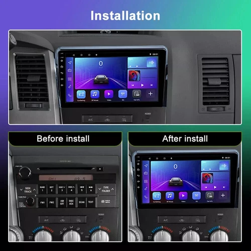For Toyota Tundra 2007-2013 Sequoia 2008-2018 Android 12 Car Stereo GPS Radio BT - Picture 4 of 18