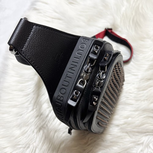 Borsa Christian Louboutin in pelle originale ottime condizioni tracolla nera - Foto 6 di 20