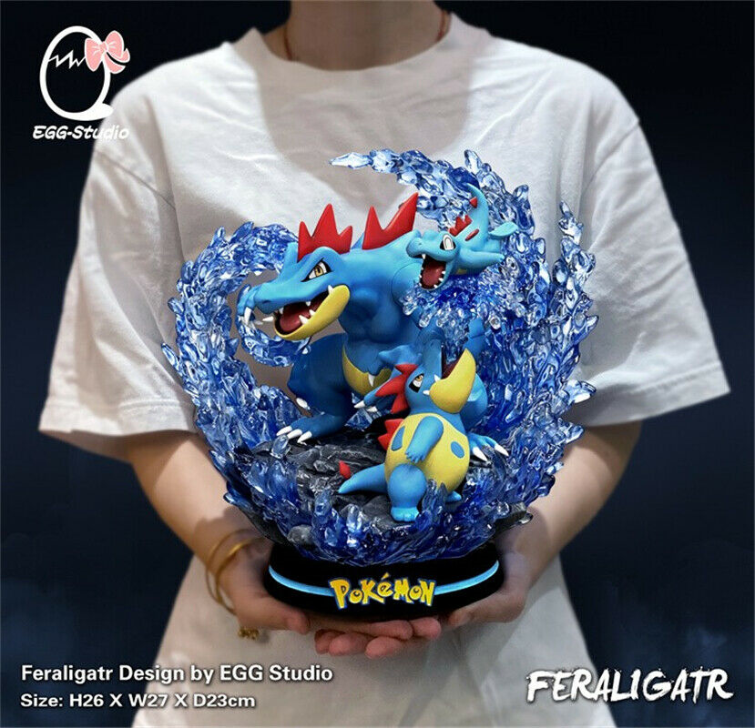 Egg Studio Feraligatr Resin Statue Pokémon Painted Collectibles